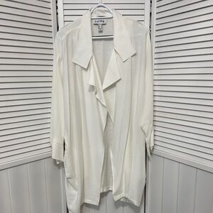 Joseph A Cream Draped Jacket